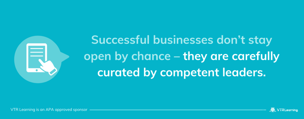 Quote about continuing education eBook set against blue-tone background