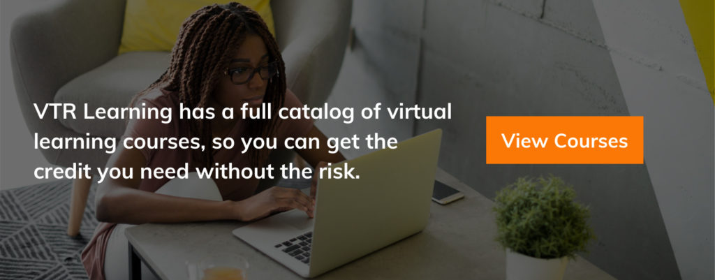 Call to action laid over a woman sitting in the floor, working on a laptop on a coffee table