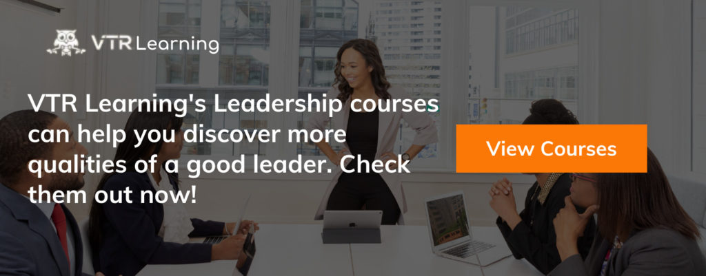 Call to action leading to VTR Learning's Leadership courses